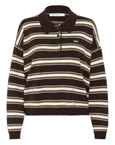 Gestuz - GZpaige Polo Pullover - Molé/Dark Beech